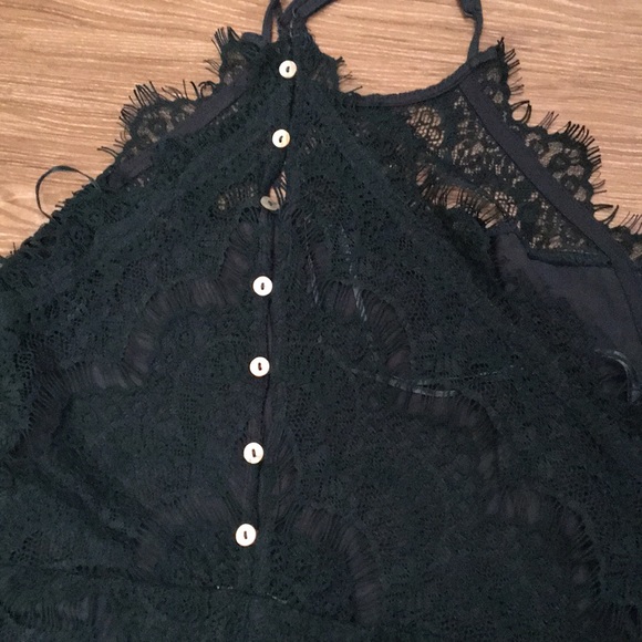 NWT Free People She’s got in green lace slip sizeL - Picture 6 of 8